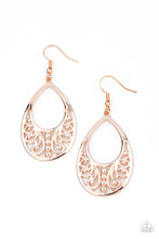 Load image into Gallery viewer, Stylish Serpentine - Rose Gold Earrings
