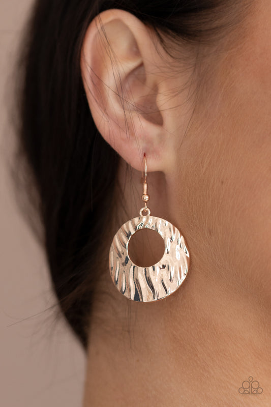 Warped Perception Rose Gold Earring