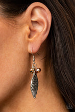 Load image into Gallery viewer, LEAF It To Fate - Brown Earrings
