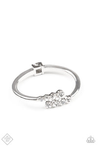 Defying Dazzle - White Hinge Bracelet