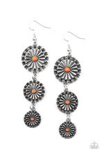 Load image into Gallery viewer, Festively Floral - Orange Earrings
