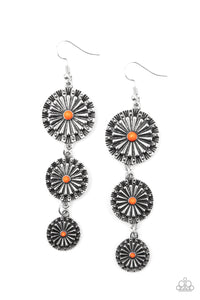 Festively Floral - Orange Earrings