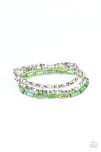 Load image into Gallery viewer, Elegant Essence - Emerald Green Glassy Style Beaded Bracelet
