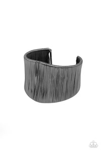 Hot Wired Wonder - Gunmetal Cuff Bracelet