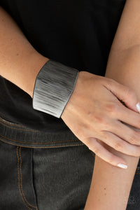 Hot Wired Wonder - Gunmetal Cuff Bracelet