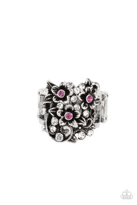 Perfectly Perennial - Pink Floral Ring