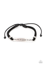 Load image into Gallery viewer, To Live, To Learn, To Love - Suede Inspirational Bracelet
