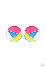 Load image into Gallery viewer, Artistic Expression - Multi Colored Abstract Post Earrings
