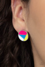 Load image into Gallery viewer, Artistic Expression - Multi Colored Abstract Post Earrings
