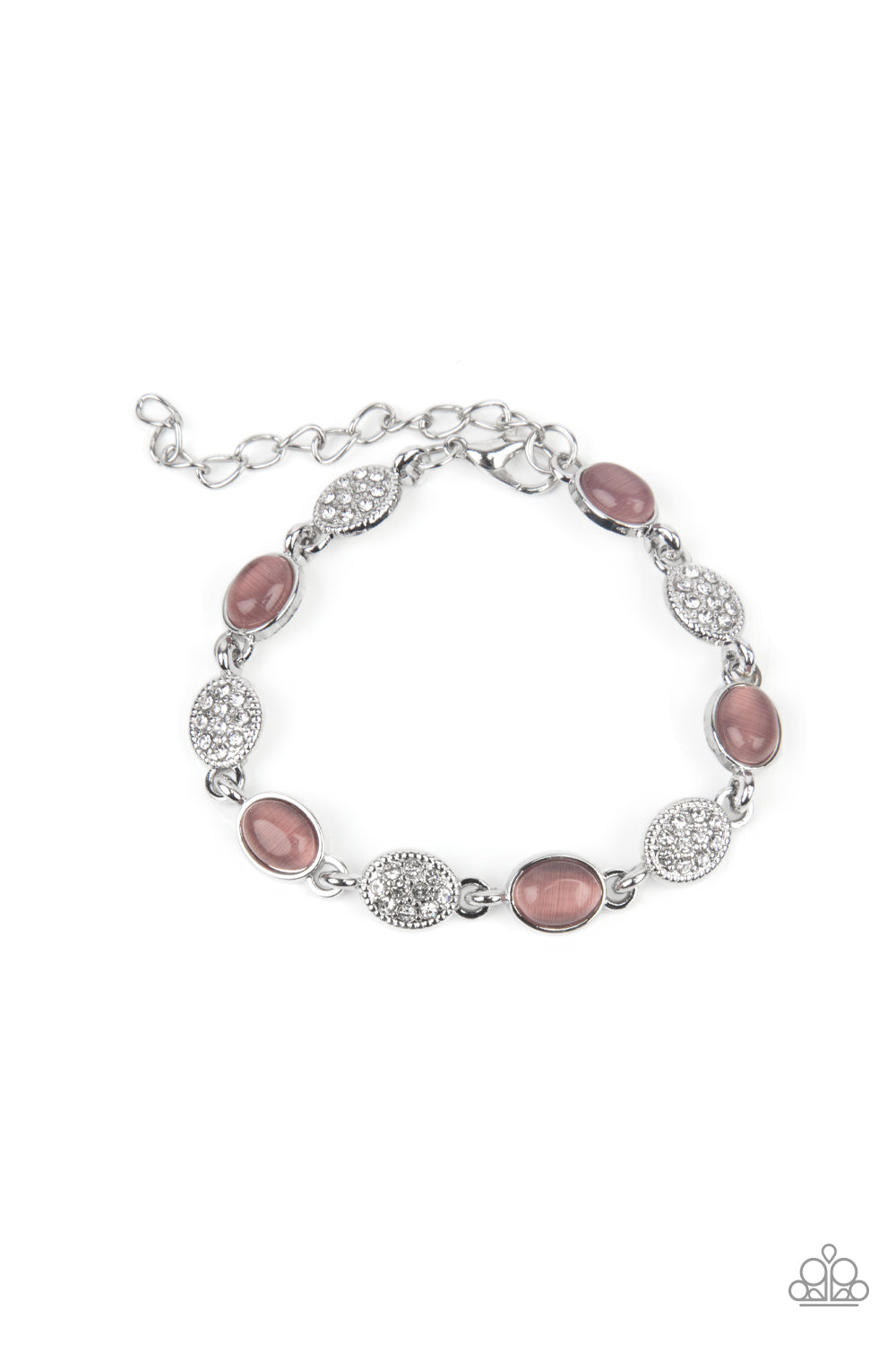 Stop and GLOW - Purple Cat's Eye Bracelet