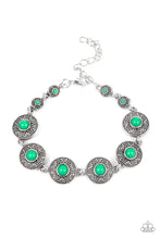 Load image into Gallery viewer, Springtime Special - Mint Green Floral Embossed Bracelet
