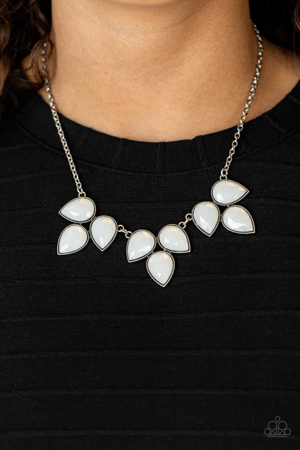 Prairie Fairytale - Dewy White Rhinestone Necklace