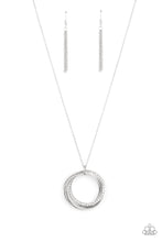 Load image into Gallery viewer, Harmonic Halos - White Interlocking Pendant Necklace
