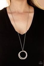 Load image into Gallery viewer, Harmonic Halos - White Interlocking Pendant Necklace
