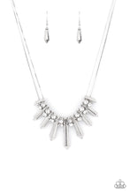 Load image into Gallery viewer, Dangerous Dazzle - White/Silver Necklace
