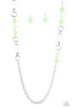 Load image into Gallery viewer, POP-ular Opinion - Apple Green Long Beaded Necklace
