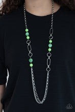 Load image into Gallery viewer, POP-ular Opinion - Apple Green Long Beaded Necklace
