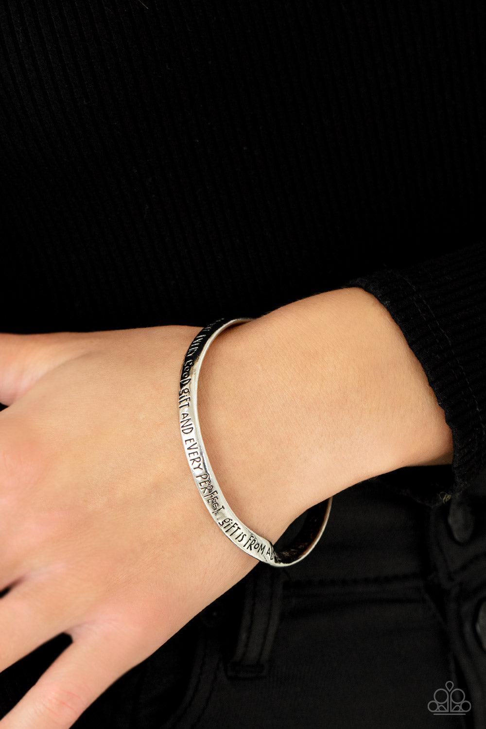 Perfect Present - Silver Inspirational Bangle