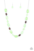 Load image into Gallery viewer, Meadow Escape - Apple Green Beaded Necklace
