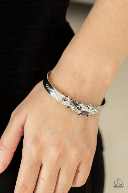 A Chic Clique - Purple Cuff Style Bracelet