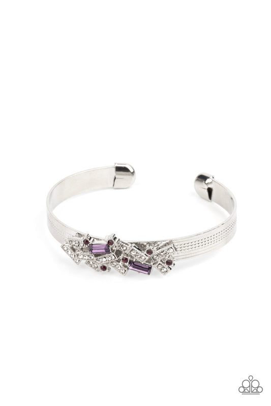 A Chic Clique - Purple Cuff Style Bracelet