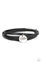 Load image into Gallery viewer, Wonderfully Worded - Leather Faith Bracelet
