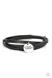 Wonderfully Worded - Leather Faith Bracelet