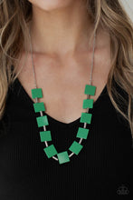 Load image into Gallery viewer, Hello, Material Girl - Mint Green Geometric Necklace
