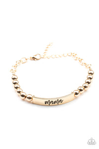 Mom Squad - Gold"Mom" Bracelet