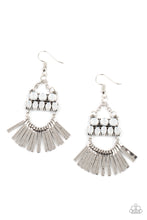 Load image into Gallery viewer, A FLARE For Fierceness - White Opalescent Earrings
