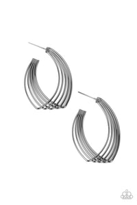 Industrial Illusion - Black Wire Earrings