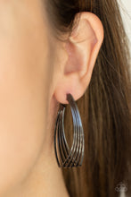 Load image into Gallery viewer, Industrial Illusion - Black Wire Earrings
