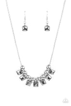 Load image into Gallery viewer, Graciously Audacious - Smoky Silver Popcorn Chain Necklace
