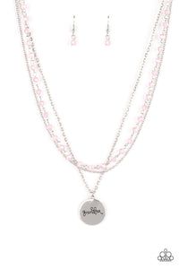 Pink Grandma Charm Necklace