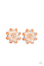 Load image into Gallery viewer, Water Lily Love - Rose Gold Earrings
