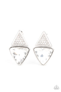 White Rhinestone Earring