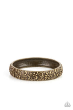 Load image into Gallery viewer, Victorian Meadow - Brass Bangle Bracelet
