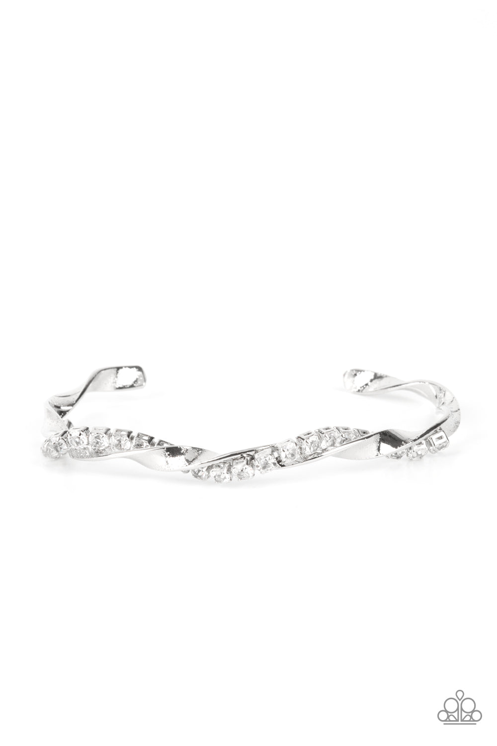 Twisted Twinkle ~ White Bracelet