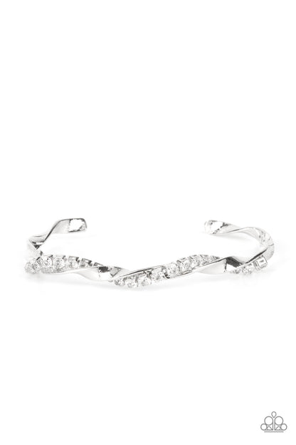 Twisted Twinkle ~ White Bracelet