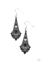 Load image into Gallery viewer, Casablanca Charisma Heart and Flower Filigree Elongated Earrings
