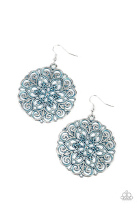 MANDALA Effect - Blue Filigree Earrings