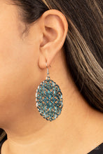 Load image into Gallery viewer, MANDALA Effect - Blue Filigree Earrings
