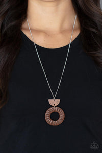 Wood and Wicker Necklace