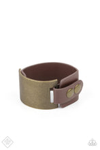 Load image into Gallery viewer, Brass Leather Cuff
