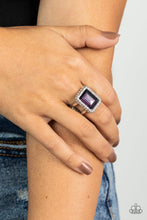 Load image into Gallery viewer, Glamorously Glitzy - Emerald Cut Purple Ring
