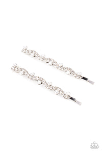 Ballroom Banquet - White Bobby Pin