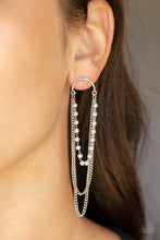 Load image into Gallery viewer, Vintage VIP - Petite White Pearl Silver Chain Earrings
