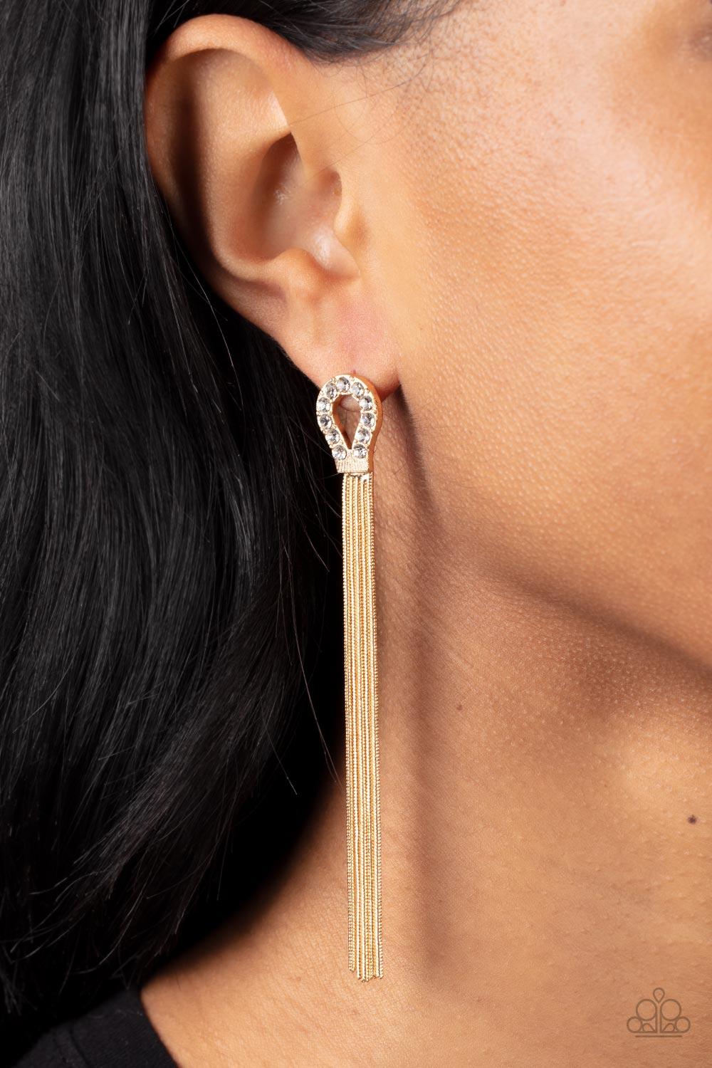 Dallas Debutante - Gold Tassel Earrings