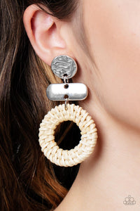 Wicker Hoop Earring