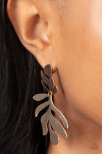 Load image into Gallery viewer, Palm Picnic - Gold Leafy Earring
